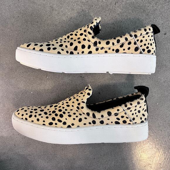 Dolce Vita Leopard Calf hair print Tag slip on sneaker womens size 6 NEW - Picture 6 of 9
